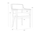 Sunpan Brylea Dining Armchair