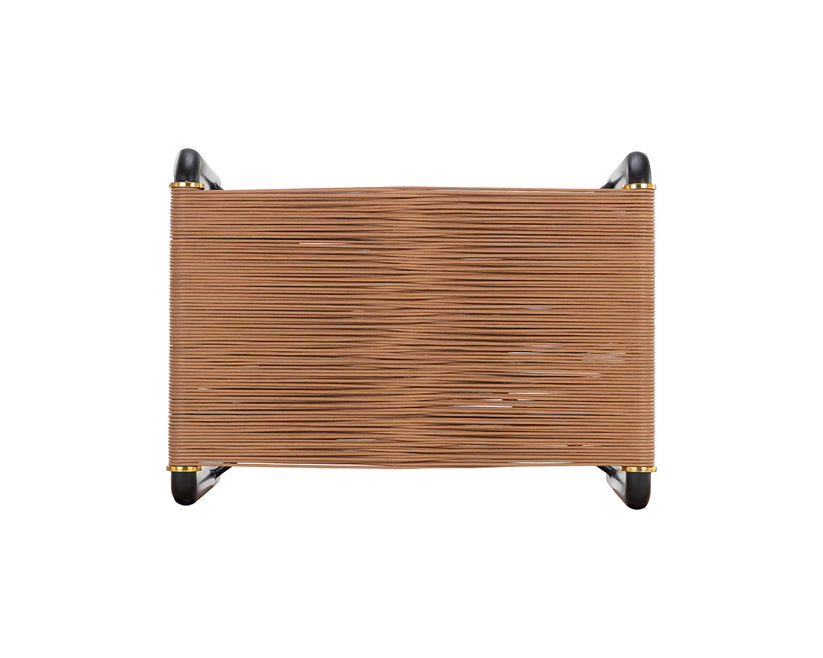 Sunpan Riz Stool - Tan Leather