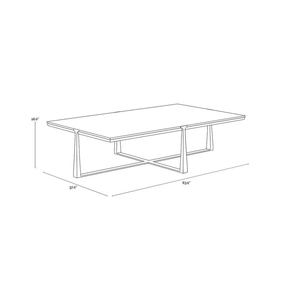 Sunpan Cowell Coffee Table