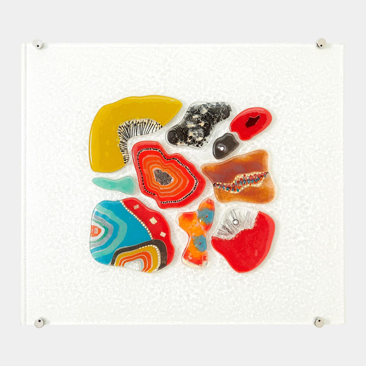 Global Views Fused Glass Wall Panel