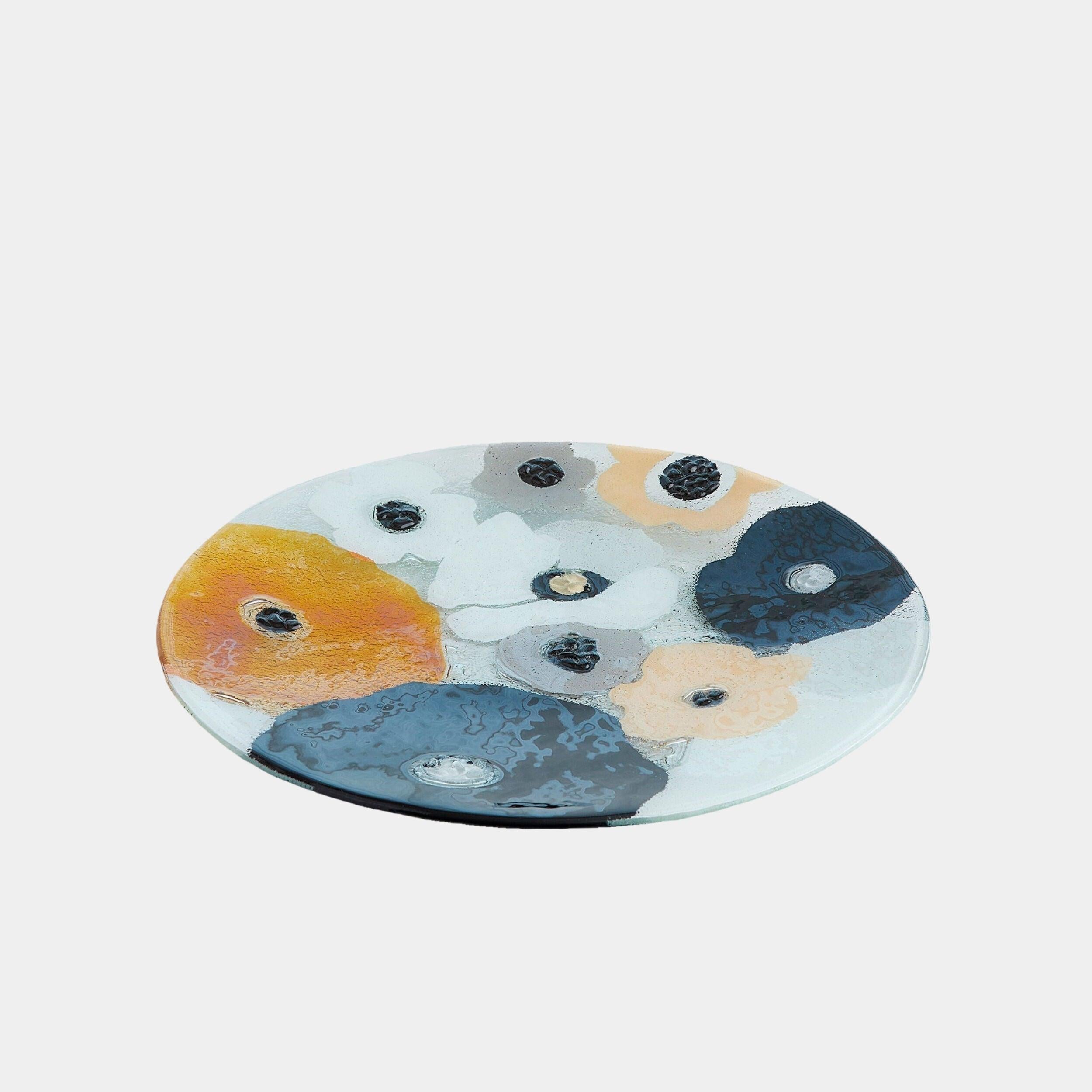 Global Views Fused Floral Charger