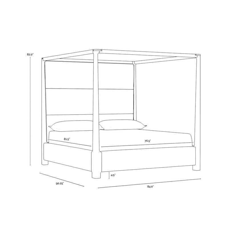 Sunpan Danette Canopy King Bed