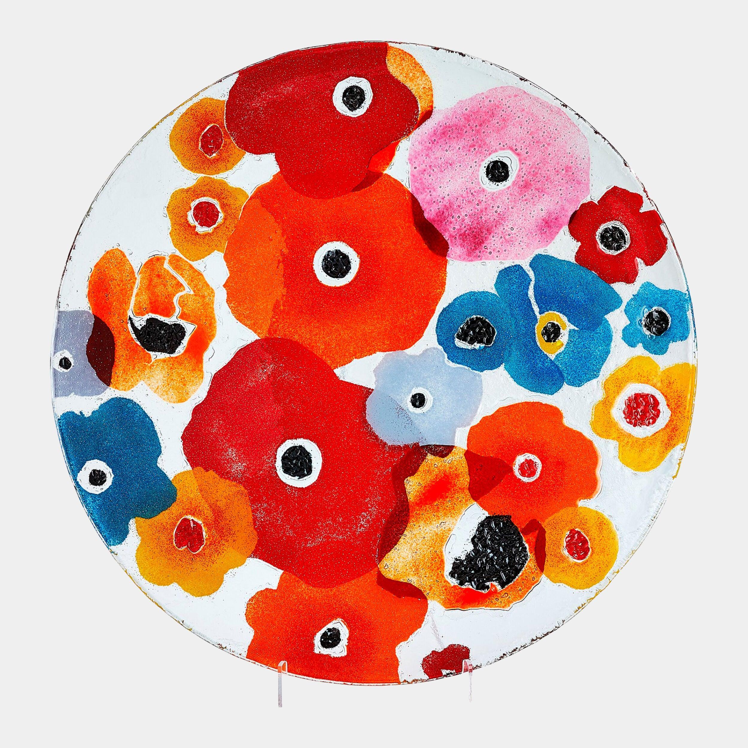 Global Views Fused Floral Charger