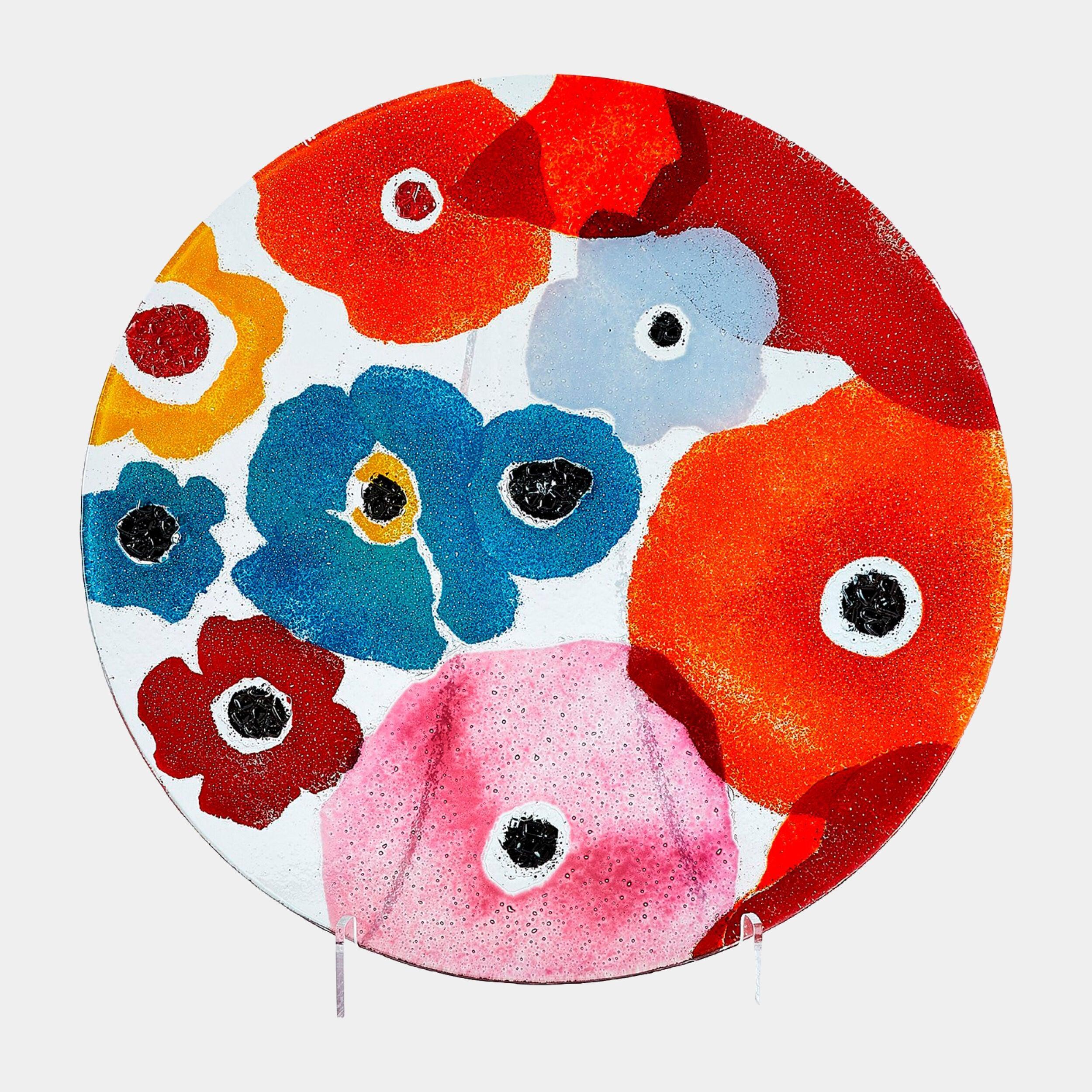 Global Views Fused Floral Charger