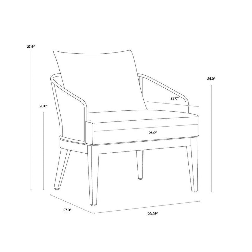 Sunpan Capri Lounge Chair