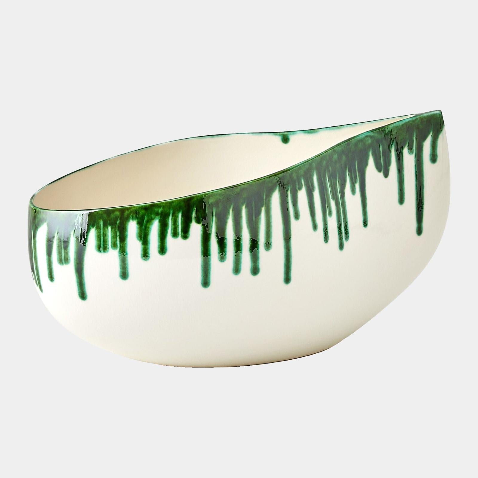 Global Views Giant Cobalt Teardrop Bowl