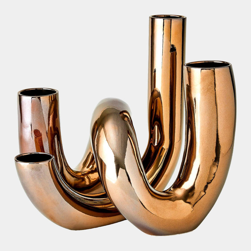 Global Views Matte White Cellentani Vase Set
