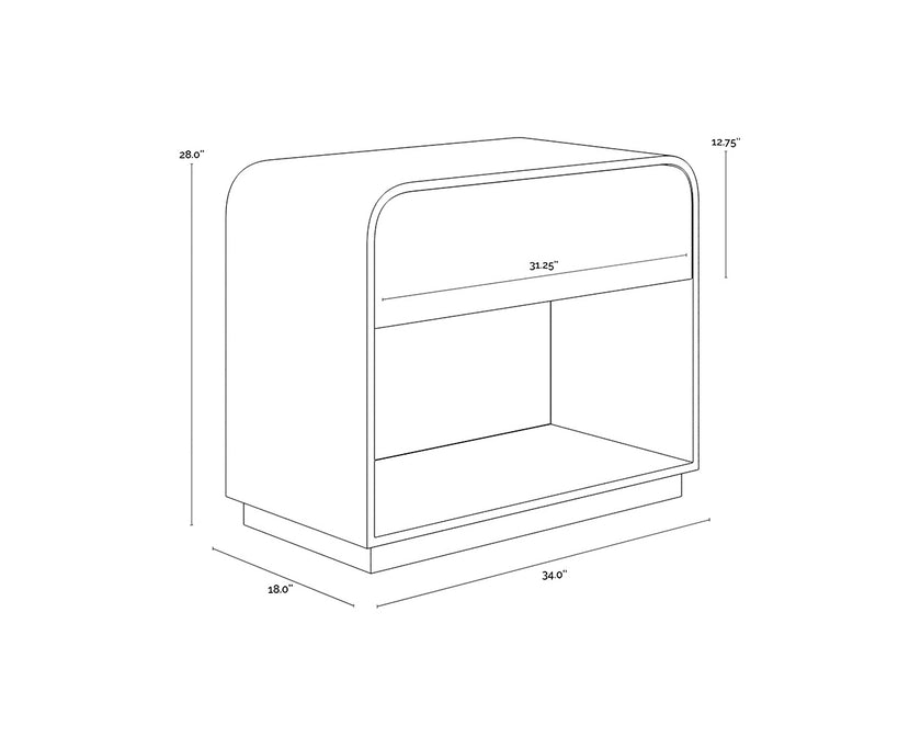 Sunpan Algarve Nightstand Clearance