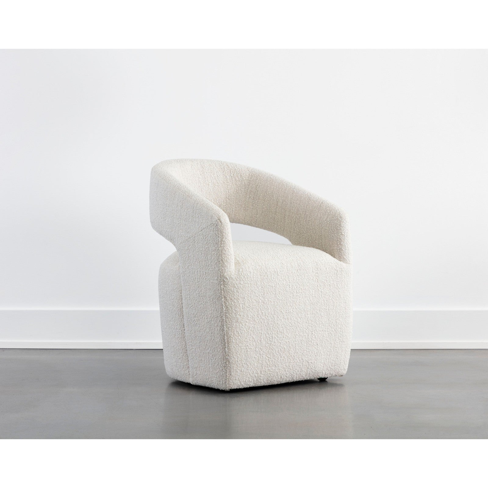 Sunpan Lloret Wheeled Dining Armchair