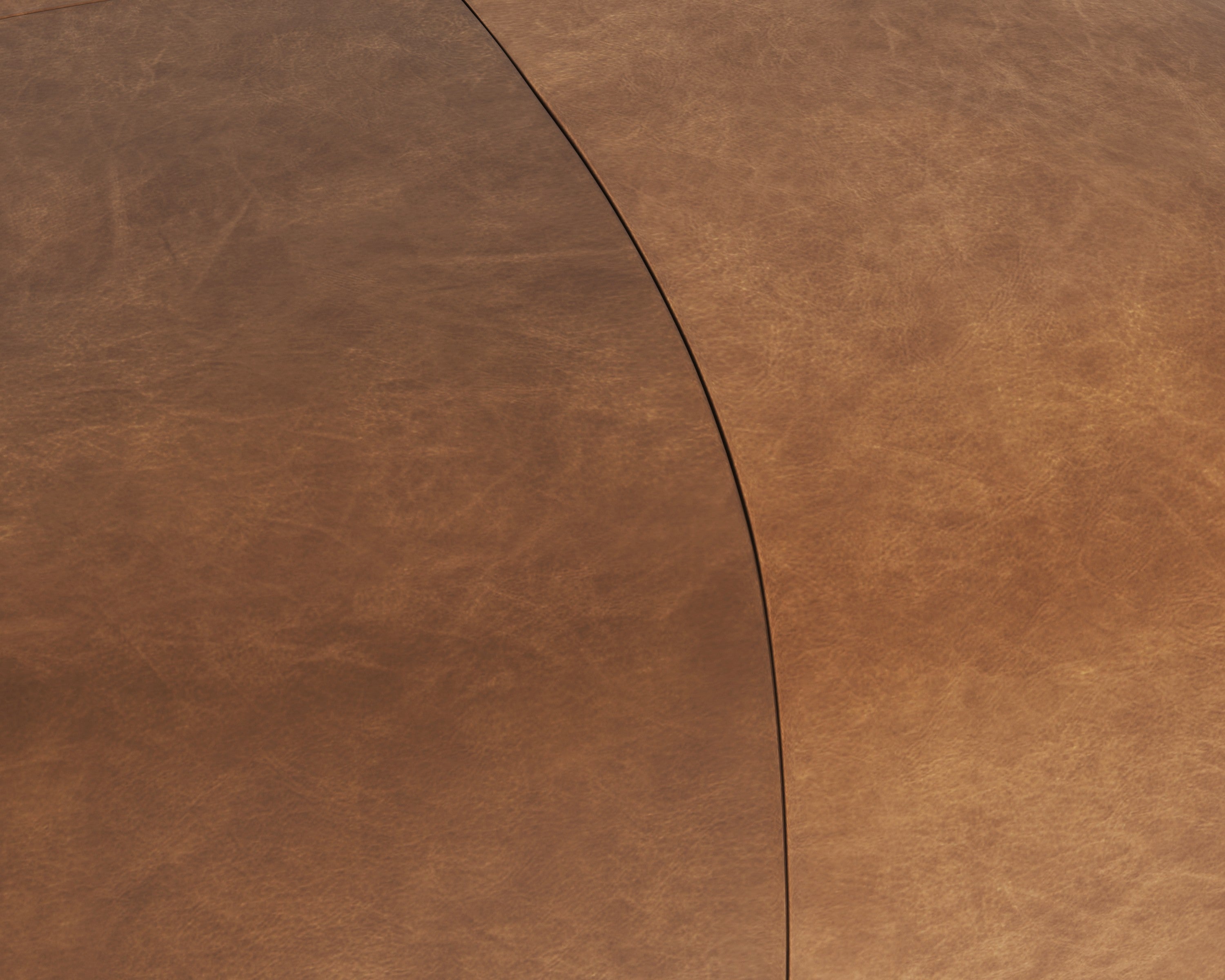 Sunpan Elio Ottoman - Cognac Leather