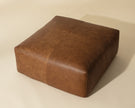 Sunpan Elio Ottoman - Cognac Leather