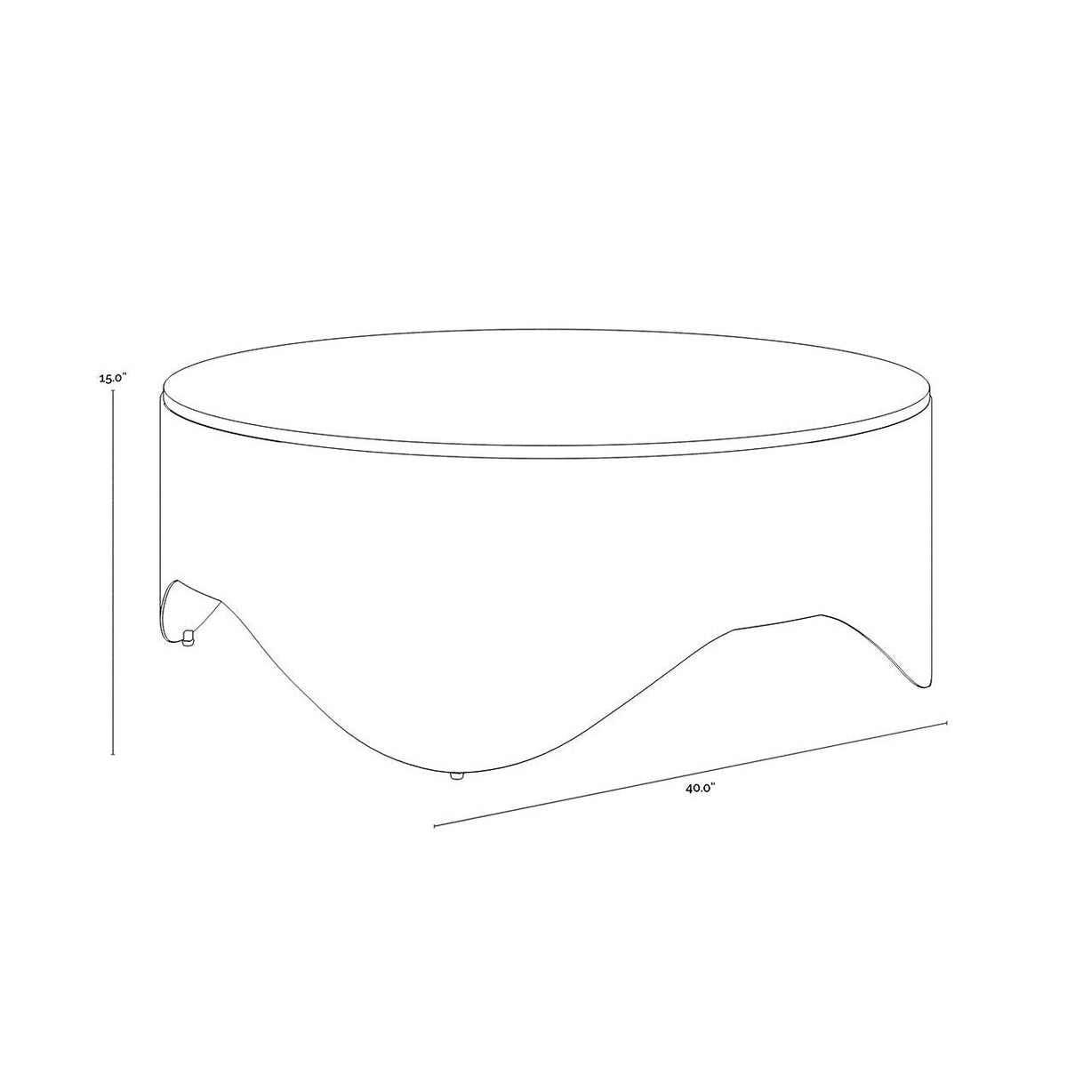 Sunpan Guinevere Coffee Table