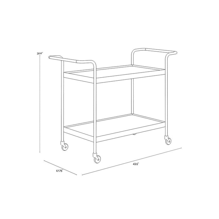 Sunpan Durva Bar Cart