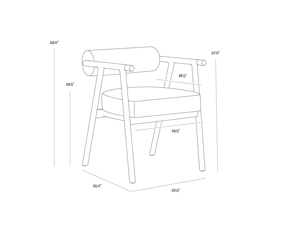 Sunpan Sova Dining Armchair
