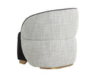 Sunpan Fatina Lounge Chair - Abbington Black / Vera White Pepper