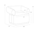 Sunpan Aggie Swivel Lounge Chair
