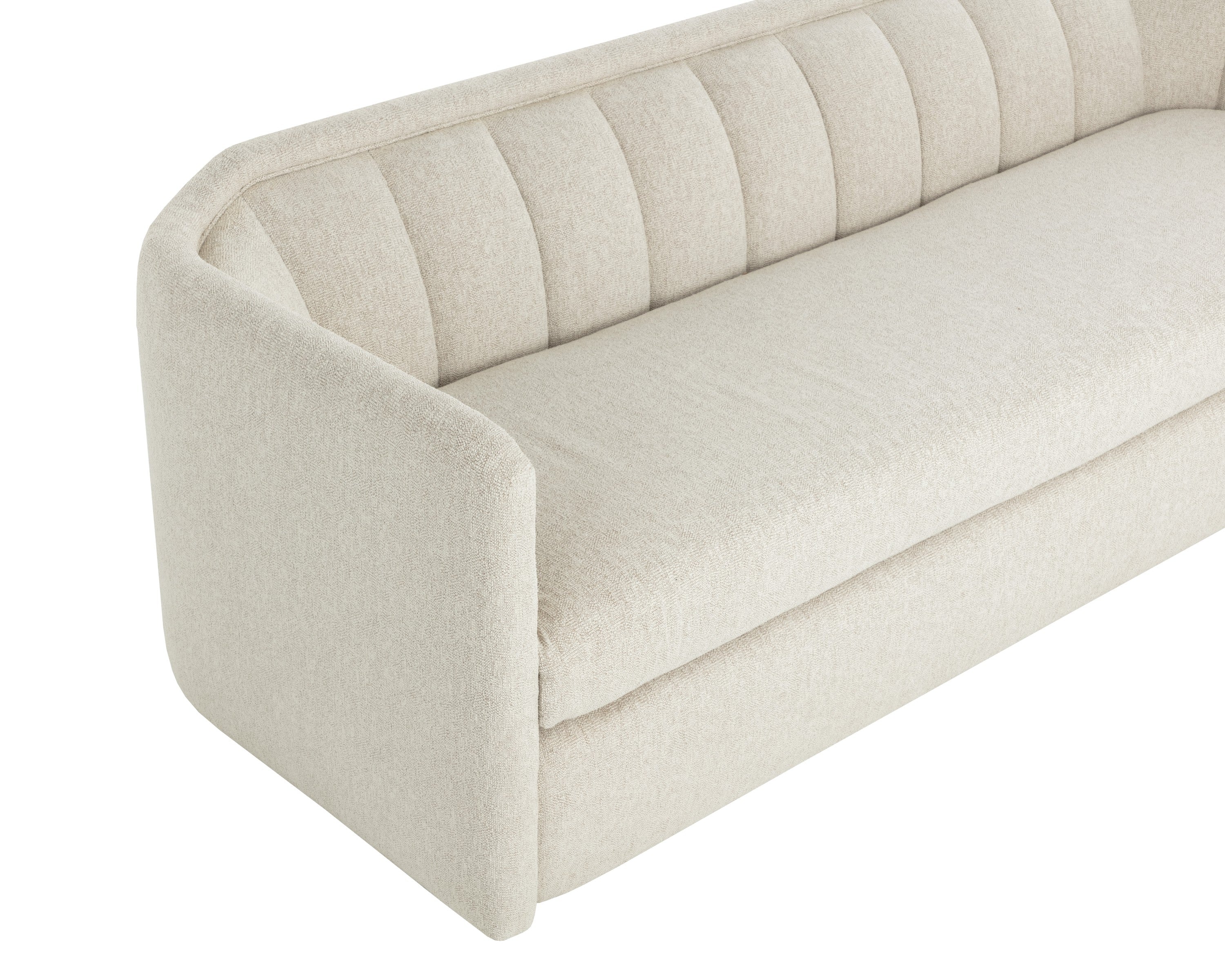 Sunpan Birrit Sofa - Dove Cream