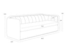 Sunpan Birrit Sofa - Dove Cream
