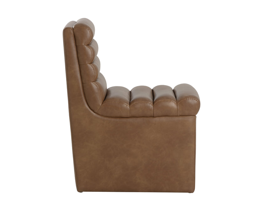 Sunpan Norm Wheeled Dining Chair