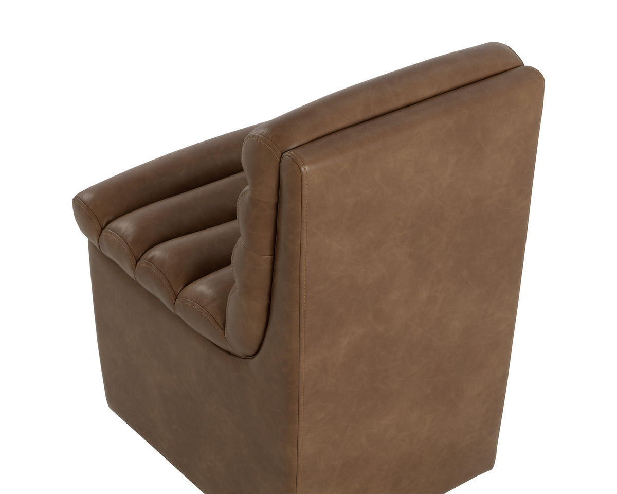 Sunpan Norm Wheeled Dining Chair