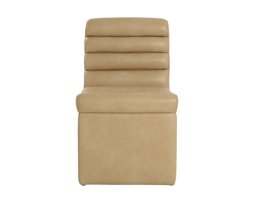 Sunpan Norm Wheeled Dining Chair