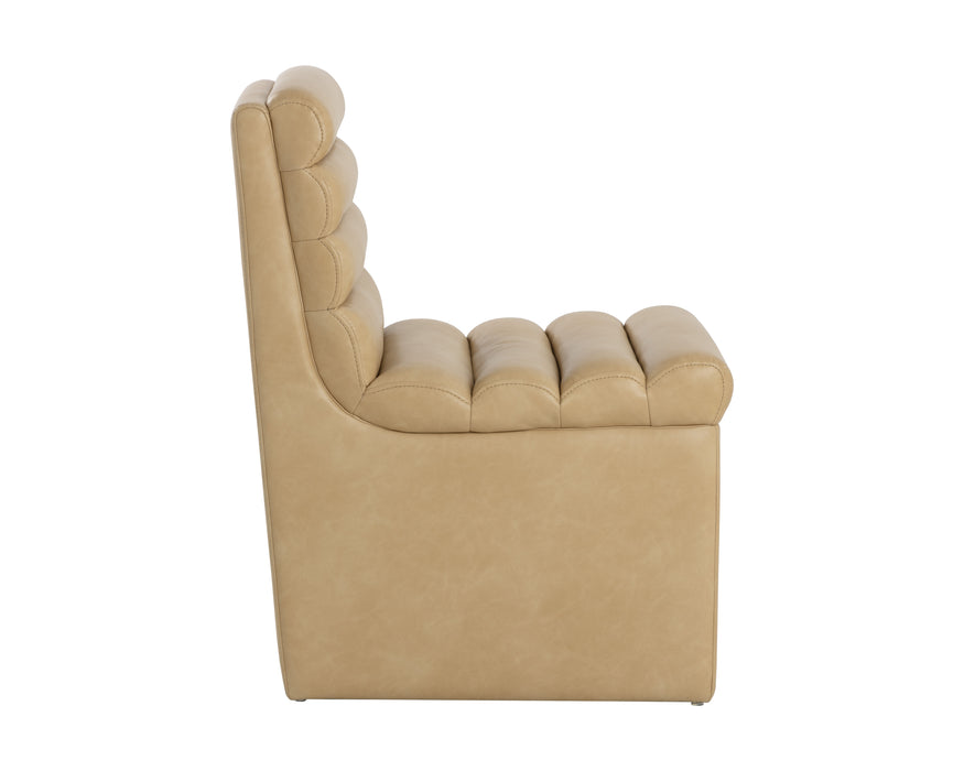 Sunpan Norm Wheeled Dining Chair