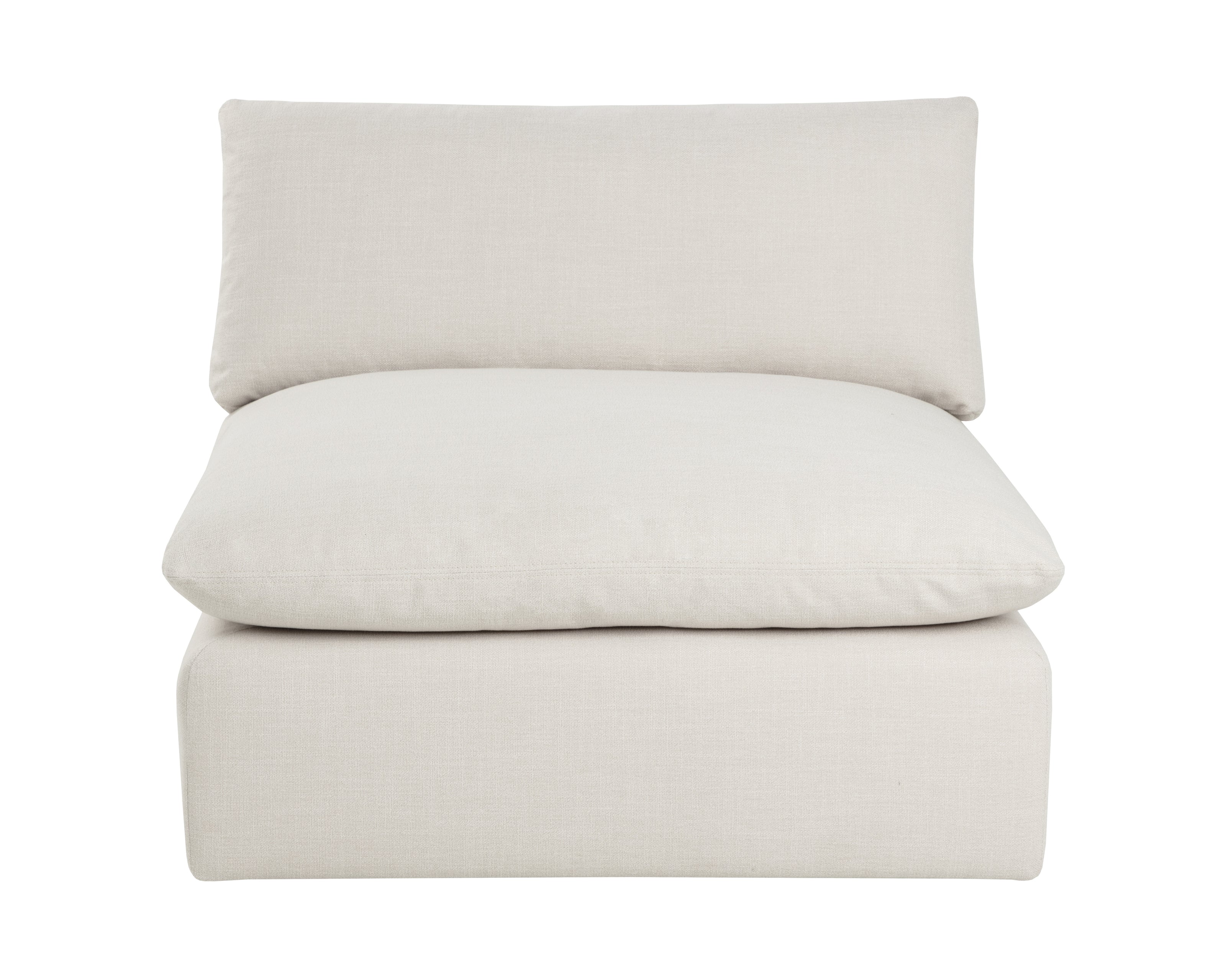 Sunpan Reve Modular - Armless Chair - Effie Linen