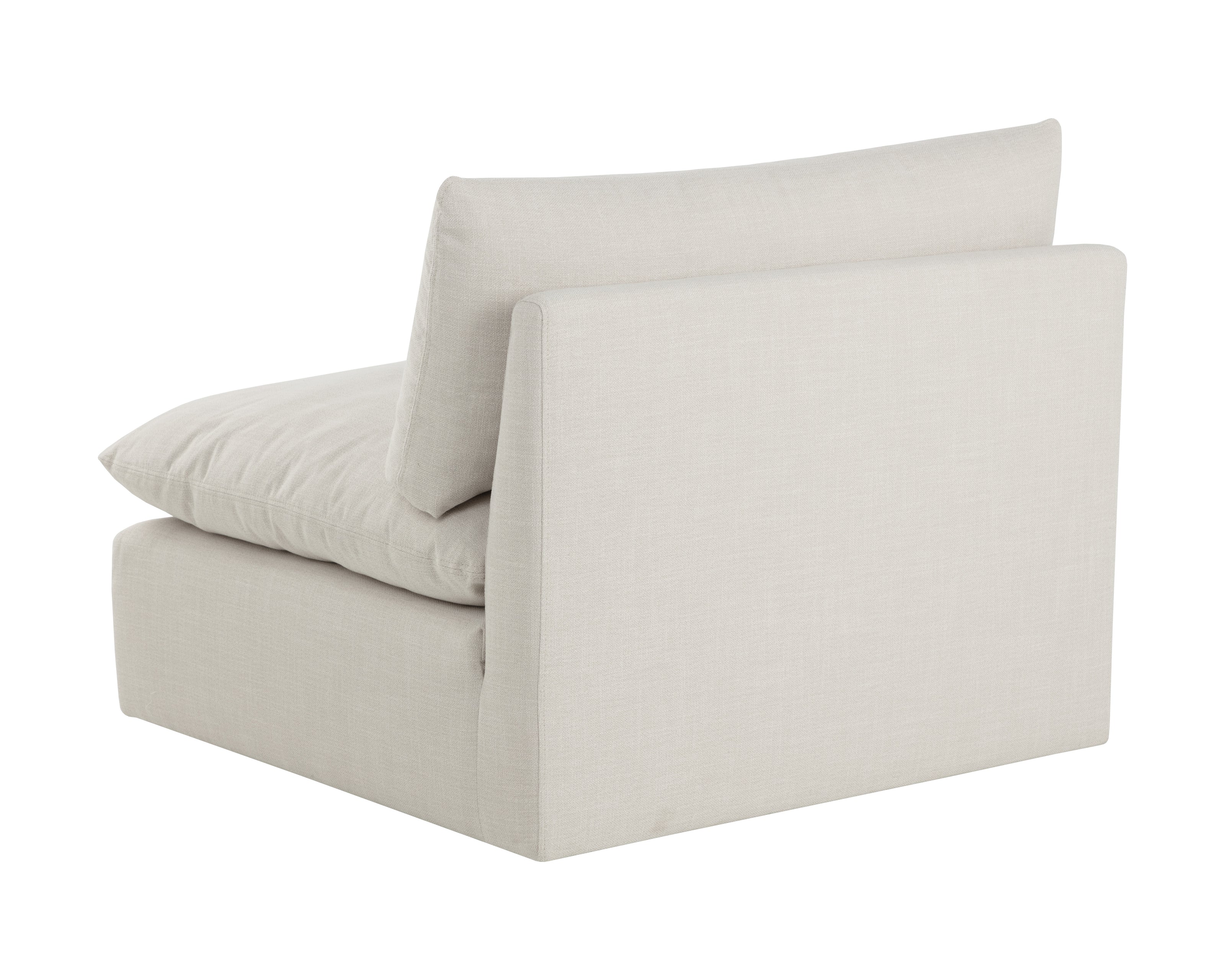 Sunpan Reve Modular - Armless Chair - Effie Linen