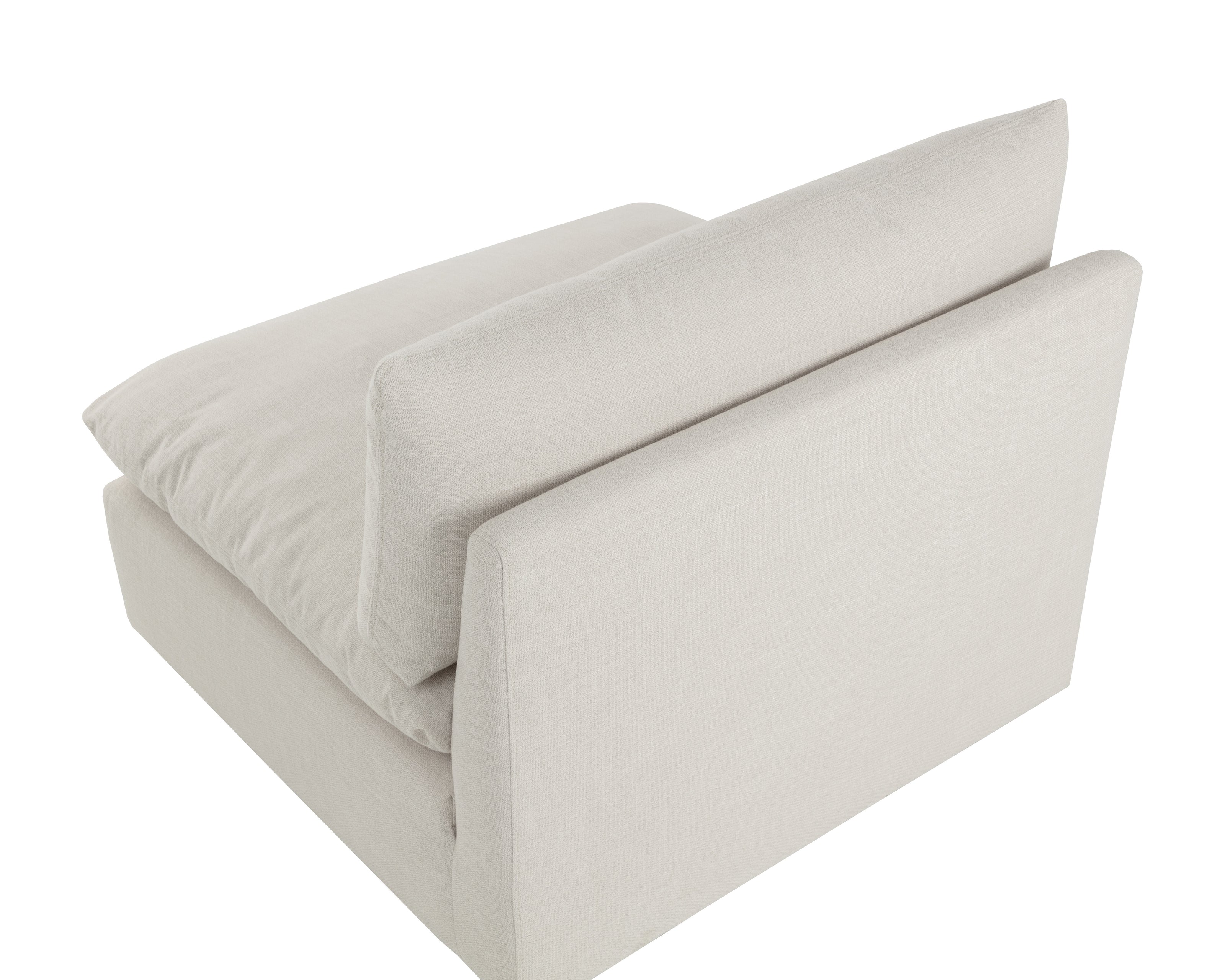 Sunpan Reve Modular - Armless Chair - Effie Linen