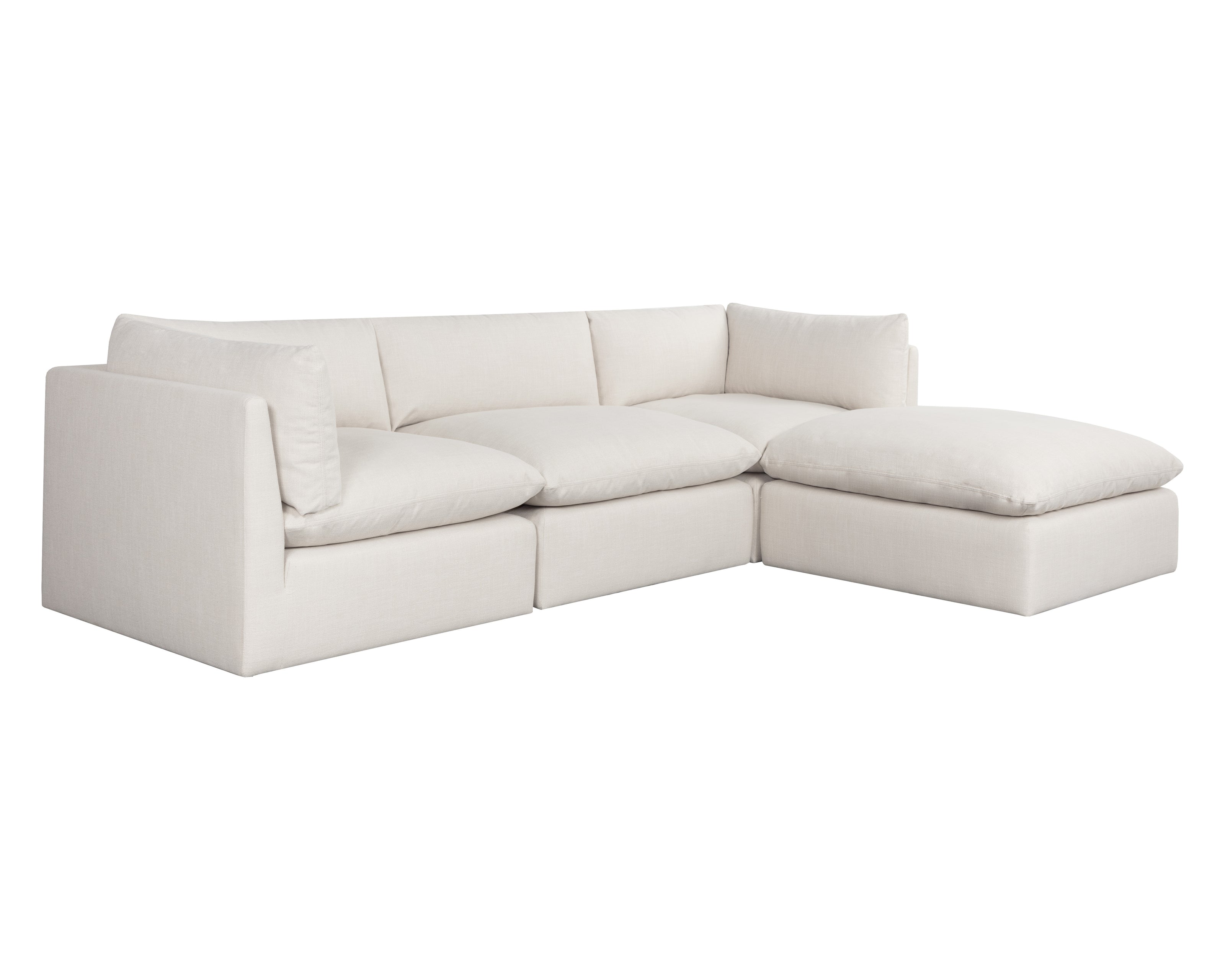 Sunpan Reve Modular - Ottoman - Effie Linen