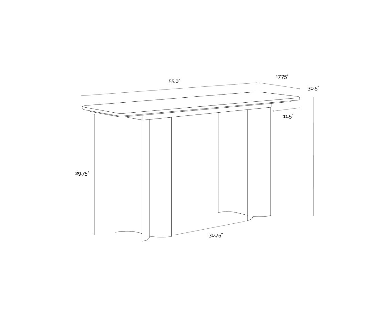 Sunpan Astara Console Table