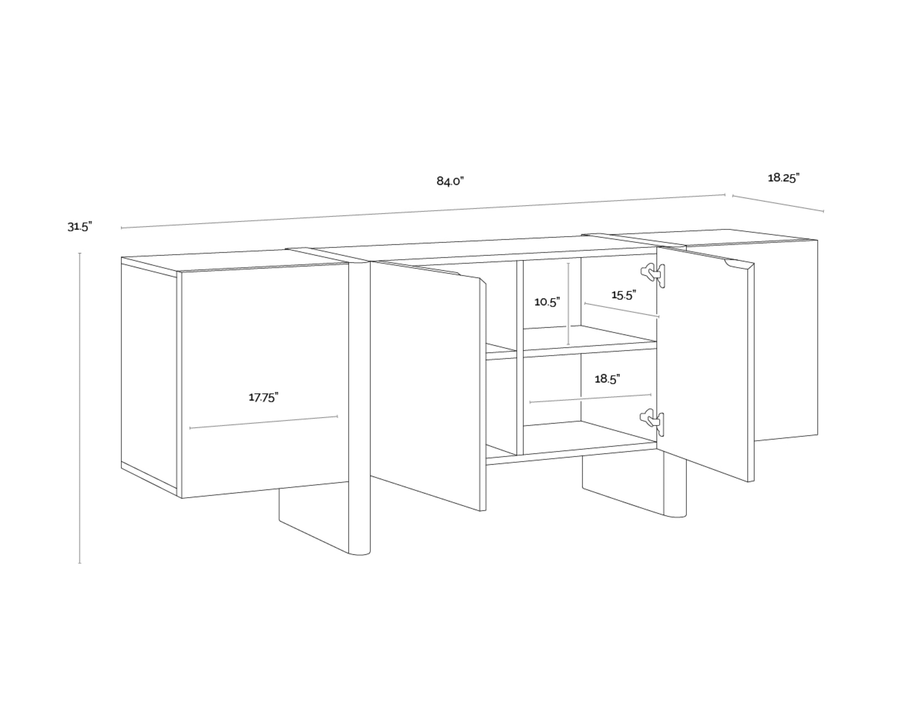 Sunpan Ewan Sideboard