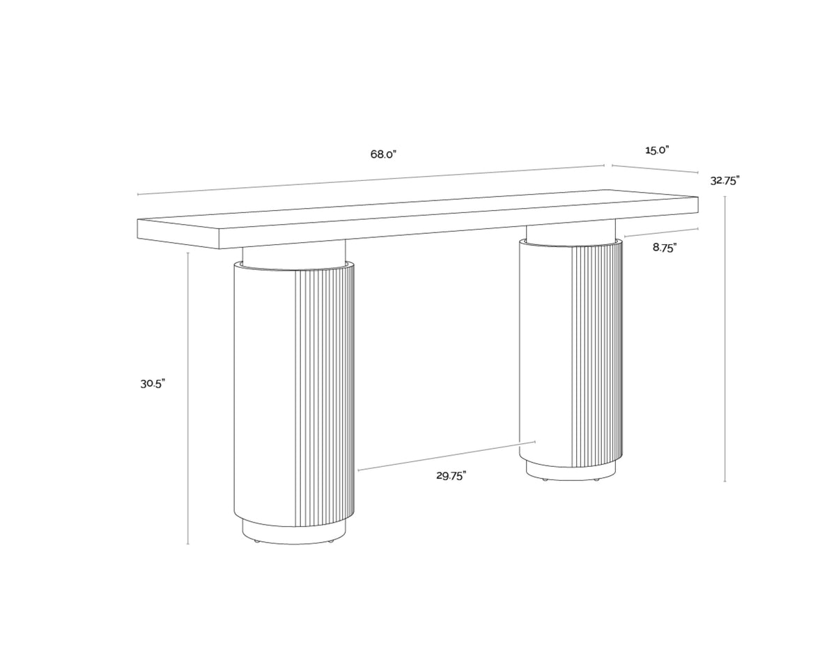 Sunpan Ashva Console Table