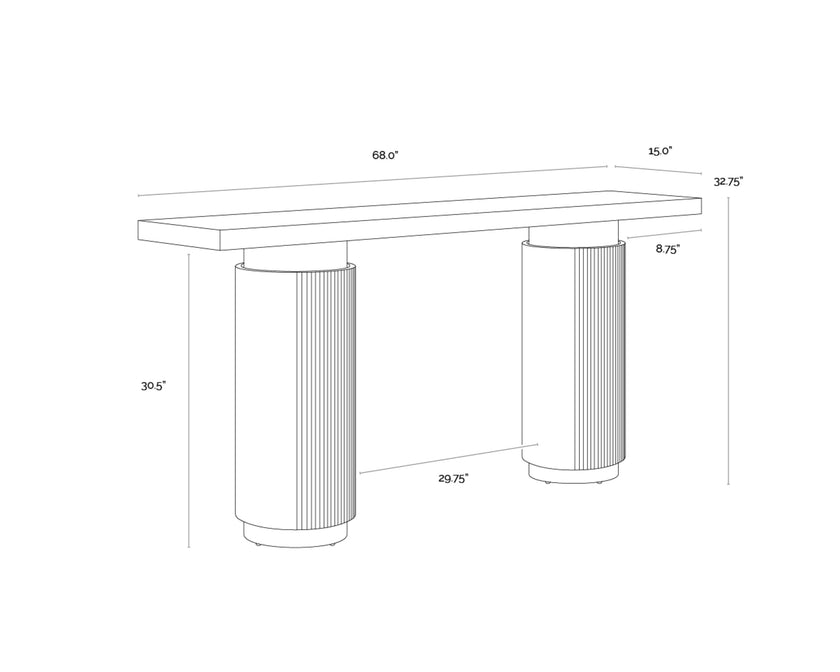 Sunpan Ashva Console Table