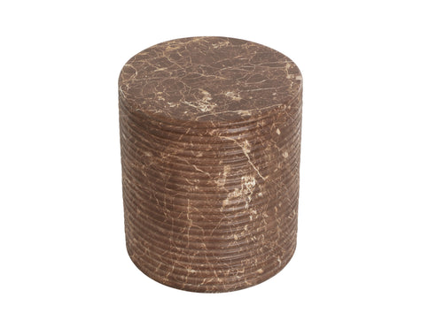 Sunpan Riva Stool - Marble Look - Mocha