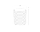 Sunpan Riva Stool - Marble Look - Mocha