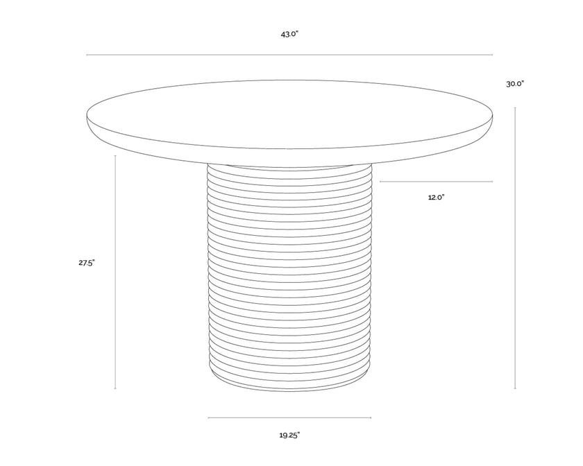 Sunpan Riva Dining Table