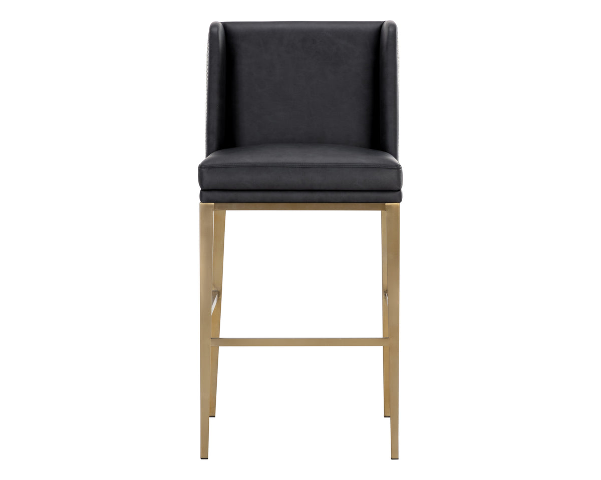 Sunpan Joplin Barstool - Cantina Black / Vera White Pepper Clearance