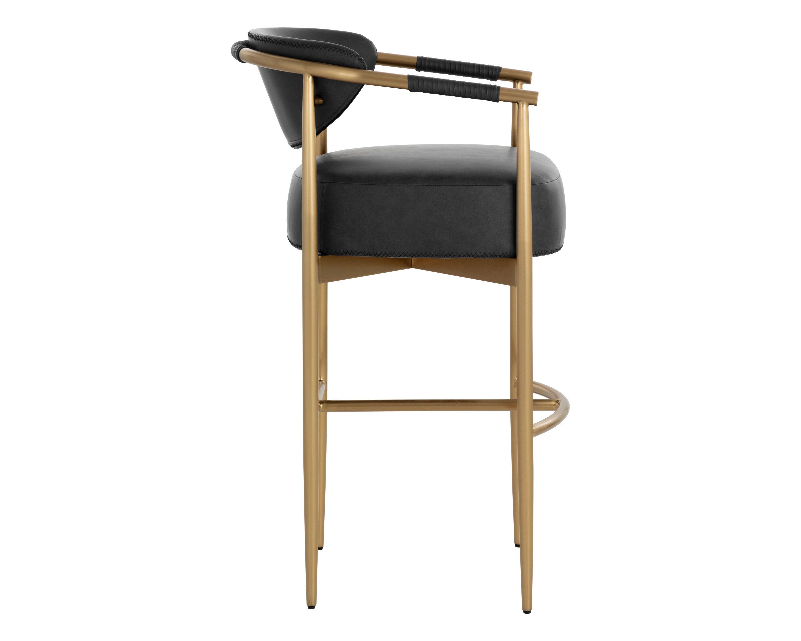 Sunpan Heloise Barstool - Bravo Black