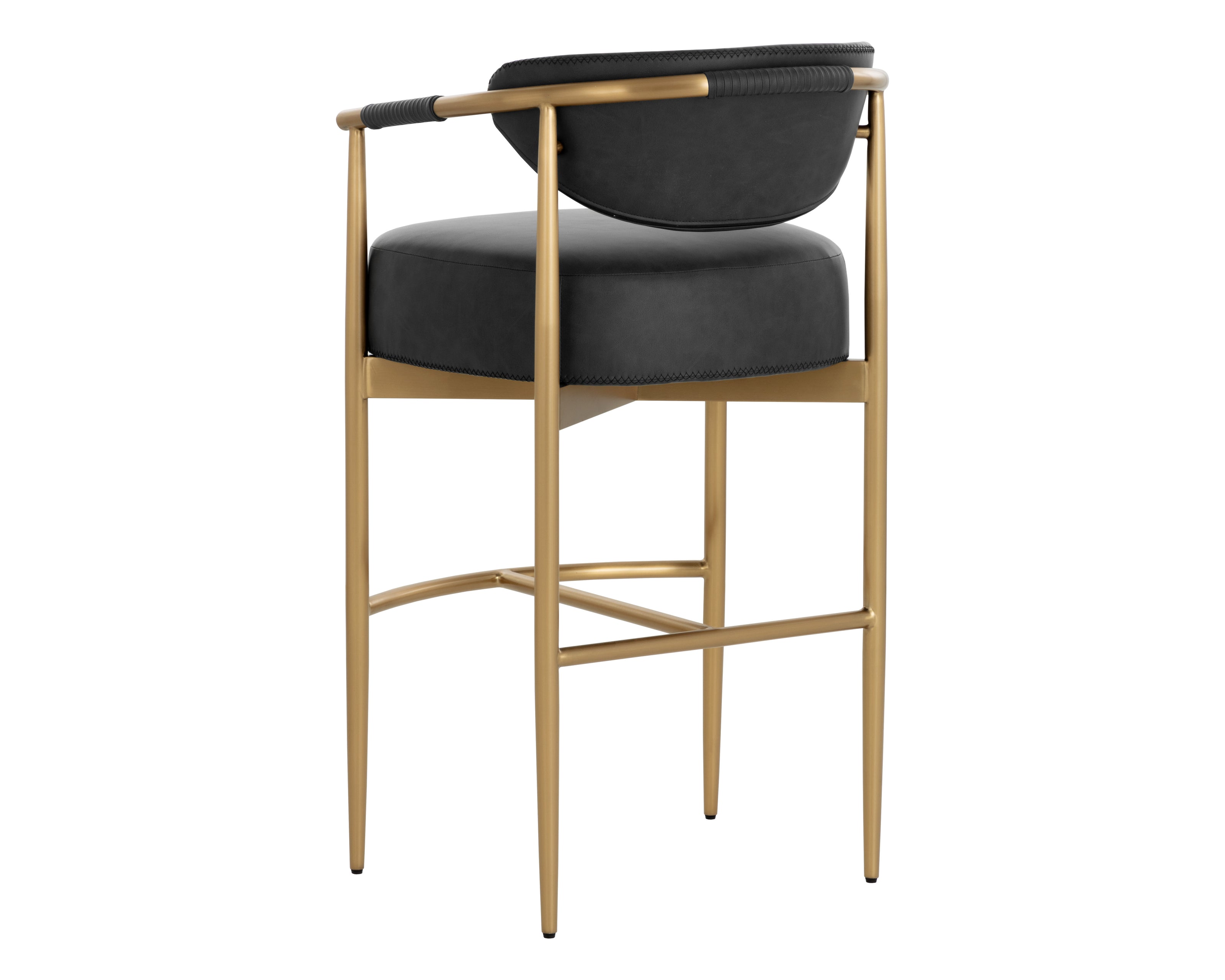 Sunpan Heloise Barstool - Bravo Black