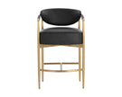 Sunpan Heloise Counter Stool - Bravo Black