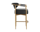 Sunpan Heloise Counter Stool - Bravo Black