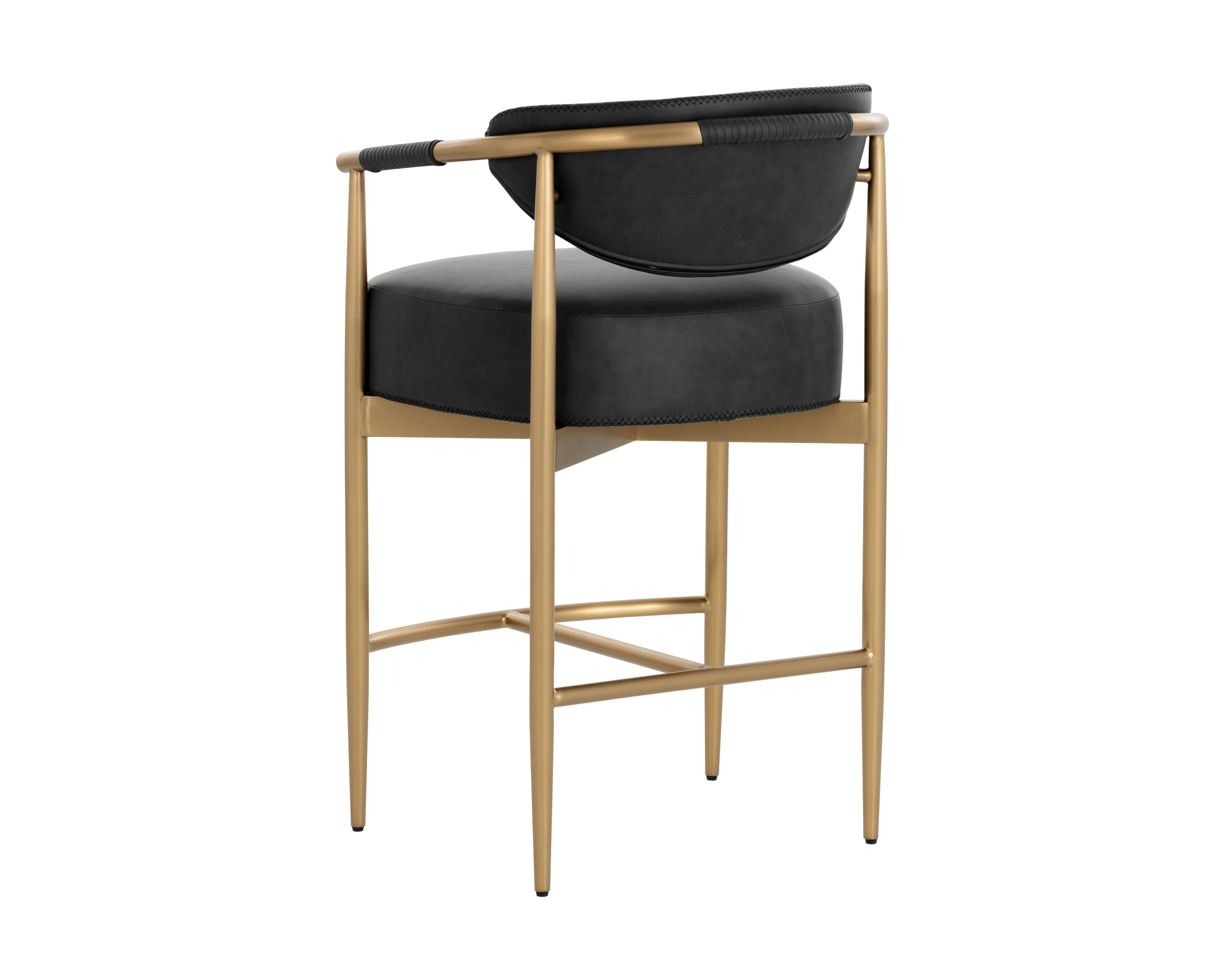 Sunpan Heloise Counter Stool - Bravo Black