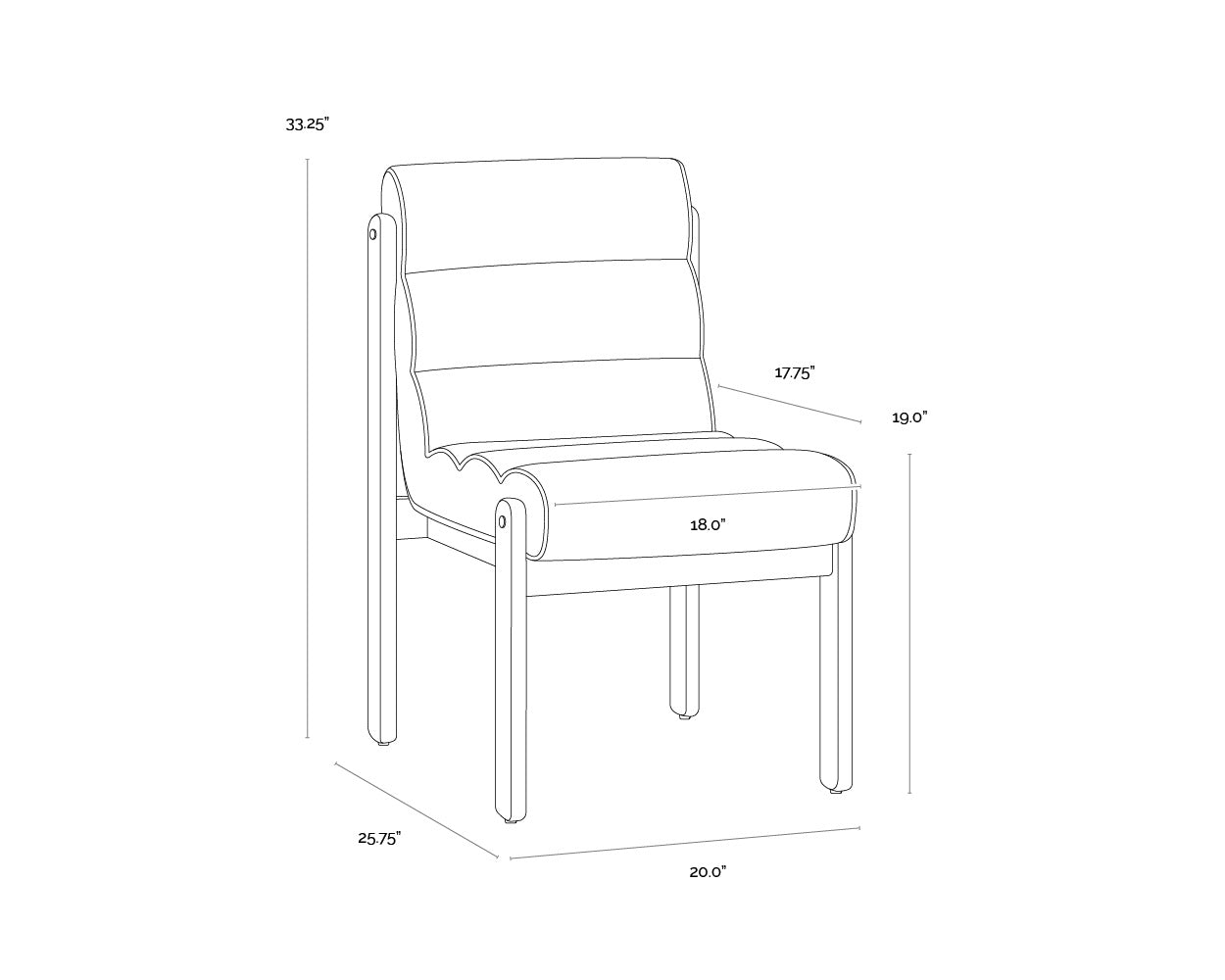 Sunpan Bertie Dining Chair