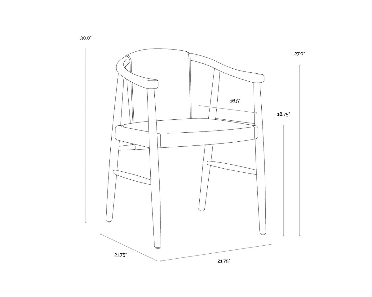 Sunpan Aran Dining Armchair