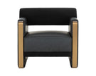 Sunpan Edgar Lounge Chair - Bravo Black / Abbington Black