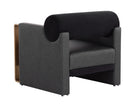 Sunpan Edgar Lounge Chair - Bravo Black / Abbington Black