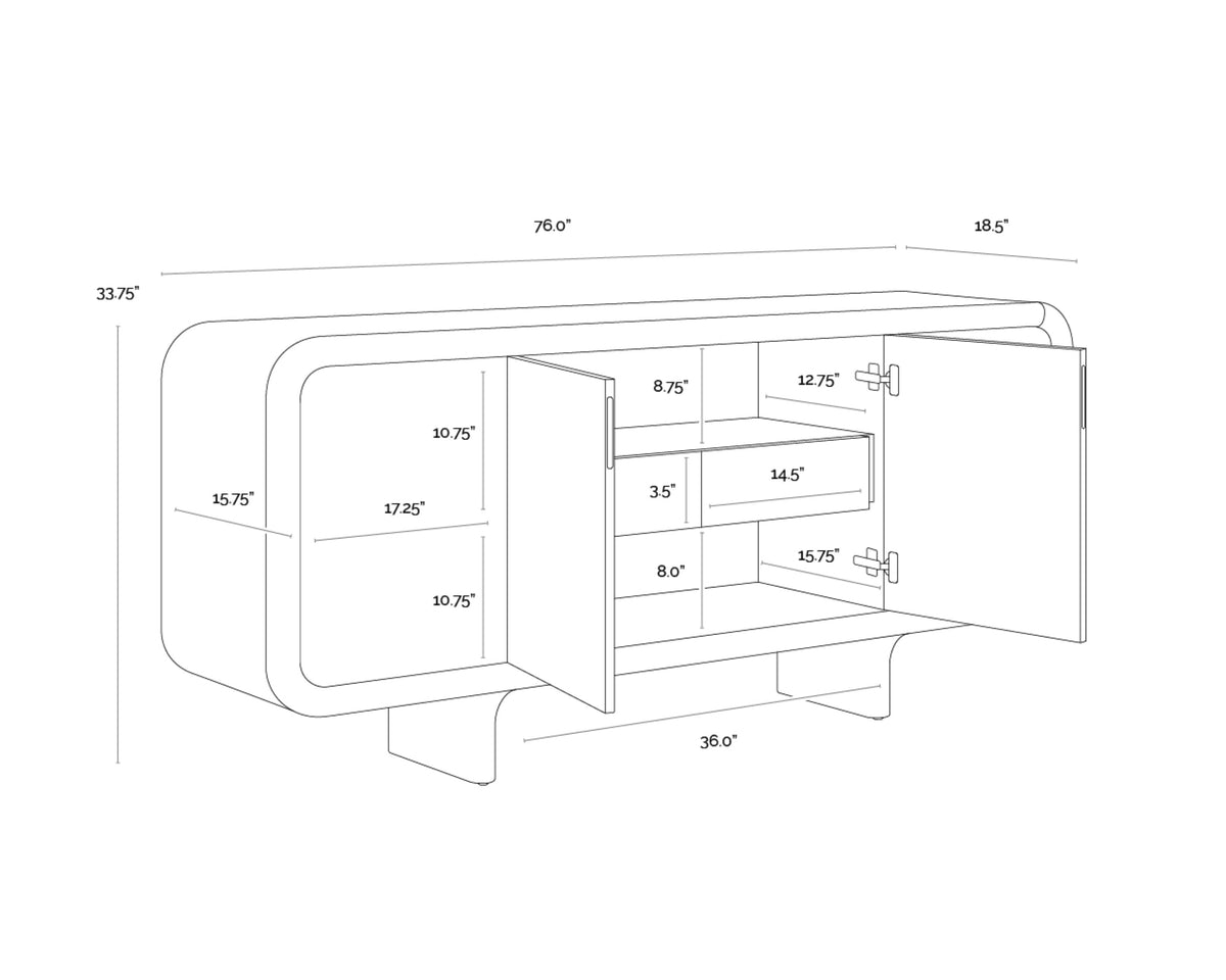 Sunpan Pascoe Sideboard