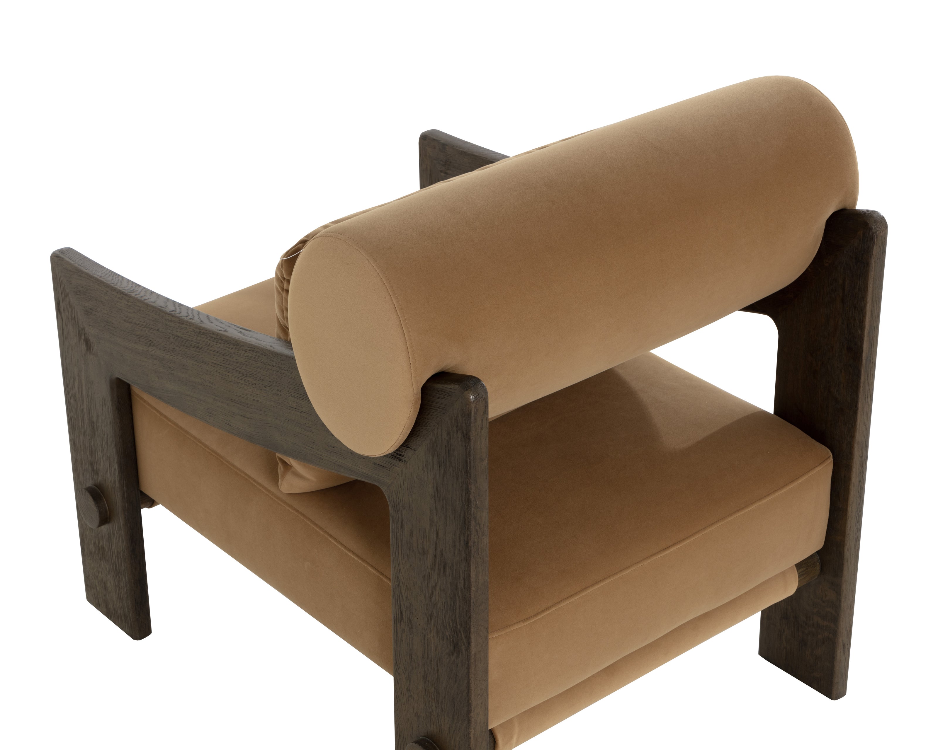 Sunpan Reizo Lounge Chair - Distressed Brown - Kona Camel