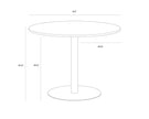 Sunpan Iska Bistro Table - Round - 39.5